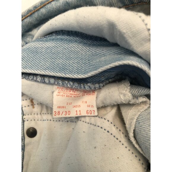 Vintage GWG Great Western Garment Men Light Wash 38/30 Levi Owned Canada Farmer - Picture 4 of 6